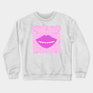 Amazing smile mouth lips pink Crewneck Sweatshirt